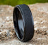 Benchmark Men's Wedding Bands 10 Men's Wedding Band, 7MM Black Titanium, Comfort Fit