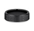 Benchmark Men's Wedding Bands 10 Men's Wedding Band, 7MM Black Titanium, Comfort Fit