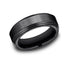 Benchmark Men's Wedding Bands 10 Men's Wedding Band, 8MM Black Titanium, Comfort Fit