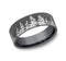 Benchmark Men's Wedding Bands 10 Men's Wedding Band, 8MM Darkened Tantalum with Treeline Pattern
