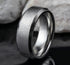 Benchmark Men's Wedding Bands 10 Men's Wedding Band, 8MM Satin Finish White Cobalt