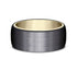 Benchmark Men's Wedding Bands 10 Men's Wedding Band, 8MM Tantalum with 14K Yellow Gold