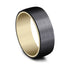 Benchmark Men's Wedding Bands 10 Men's Wedding Band, 8MM Tantalum with 14K Yellow Gold