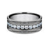 Benchmark Men's Wedding Bands 10 Men's Wedding Band, 8MM Tantalum with Lab Grown Diamonds