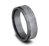 Benchmark Men's Wedding Bands 10 Men's Wedding Band, Grey and Darkened Tantalum