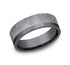 Benchmark Men's Wedding Bands 10 Men's Wedding Band, Grey and Darkened Tantalum