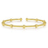 Gabriel & Co. Bracelets 14K Yellow Gold Flexible Beaded Bangle