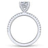 Mounting Only, 14K White Gold Diamond Engagement Ring