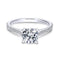 Gabriel & Co. Engagement Rings 6.5 14K White Gold Round Diamond Engagement Ring