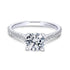 Gabriel & Co. Engagement Rings 6.5 14K White Gold Round Diamond Engagement Ring