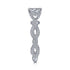 Gabriel & Co. Engagement Rings 6.5 14K White Gold Twisted Round Diamond Engagement Ring
