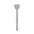Gabriel & Co. Engagement Rings 6.5 Mounting Only, 14K White-Rose Gold Round Diamond Engagement Ring
