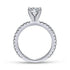 Mounting Only, Thin Diamond Band Engagement Ring