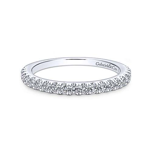 Gabriel & Co. Rings 6.5 14K White Gold Matching Wedding Band