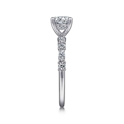 Gabriel & Co. Special Order Engagement Rings Mounting Only, 14K White Gold Diamond Engagement Ring