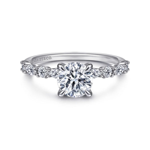 Gabriel & Co. Special Order Engagement Rings Mounting Only, 14K White Gold Diamond Engagement Ring