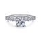 Gabriel & Co. Special Order Engagement Rings Mounting Only, 14K White Gold Diamond Engagement Ring
