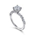 Gabriel & Co. Special Order Engagement Rings Mounting Only, 14K White Gold Diamond Engagement Ring