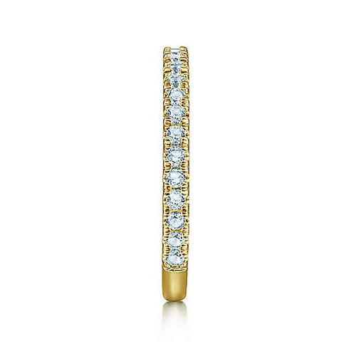 Gabriel & Co. Special Order Rings Yellow Gold Blue Topaz Stackable Birthstone Ring