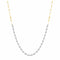 Rising Star Diamonds Necklaces 14K Two Toned Diamond Paper Clip Necklace