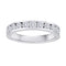 Vimco Rings 7 14K White Gold Channel Set Diamond Wedding Band, 1ct tdw